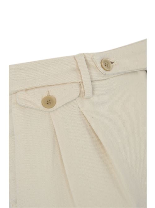 Pantalone in bull di cotone beige BRIGLIA | BG02D 42419600103